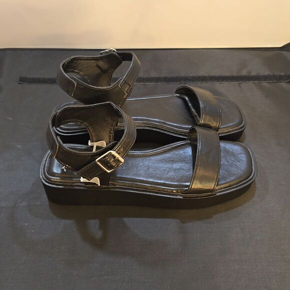 BRAND NEW NICOLE MILLER PLATFORM WEDGE WITH ANKLE STRAP, WOMEN'S SANDAL - Picture 4 of 15